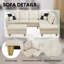 Canapé modulaire rembourré en L avec repose-pieds 3 pièces Erynne-575160872-575160879