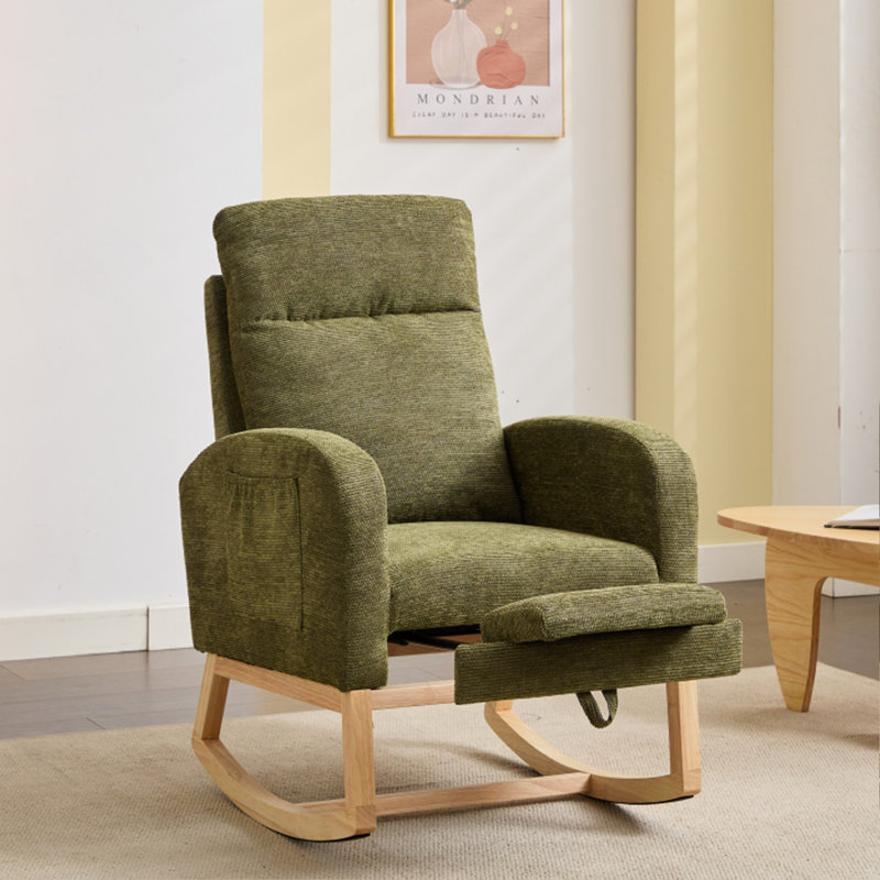 Chaise berçante Modern, Olive