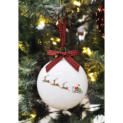 Ensemble d'ornement boule de Noël 2 pièces Believe
