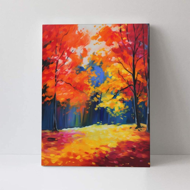 Érable sur toile sans cadre 12 po x 16 po