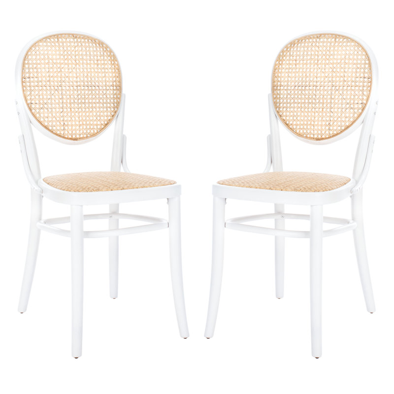 Chaise d'appoint Cane, Blanc