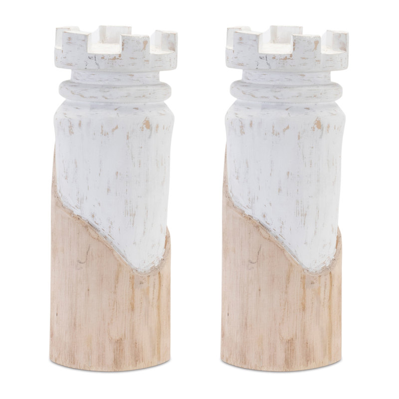 Jeu d'échecs en bois de manguier (ensemble de 2)