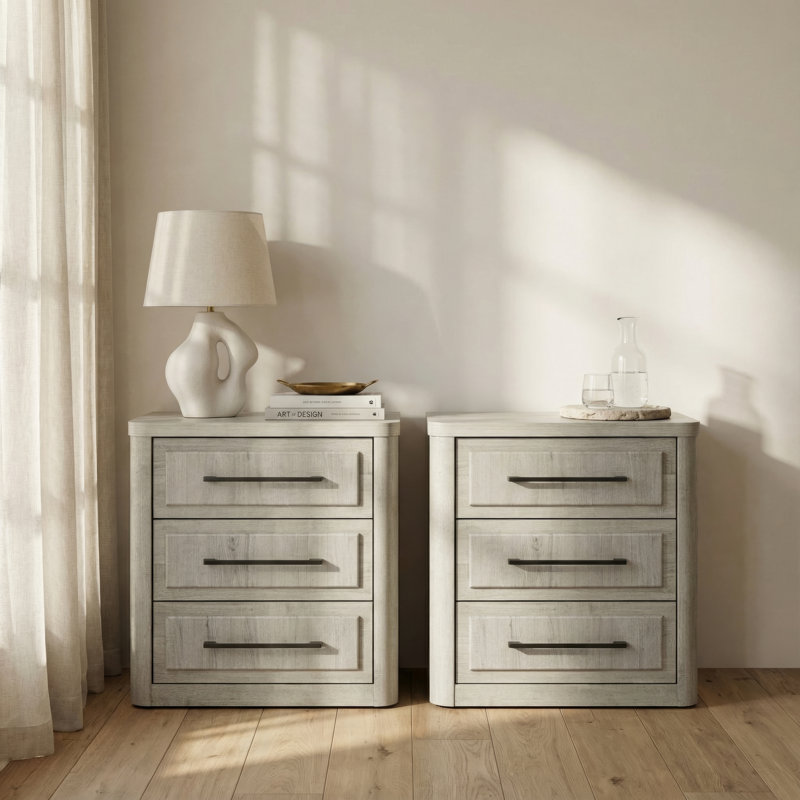 Izzabell Two Nightstands Set