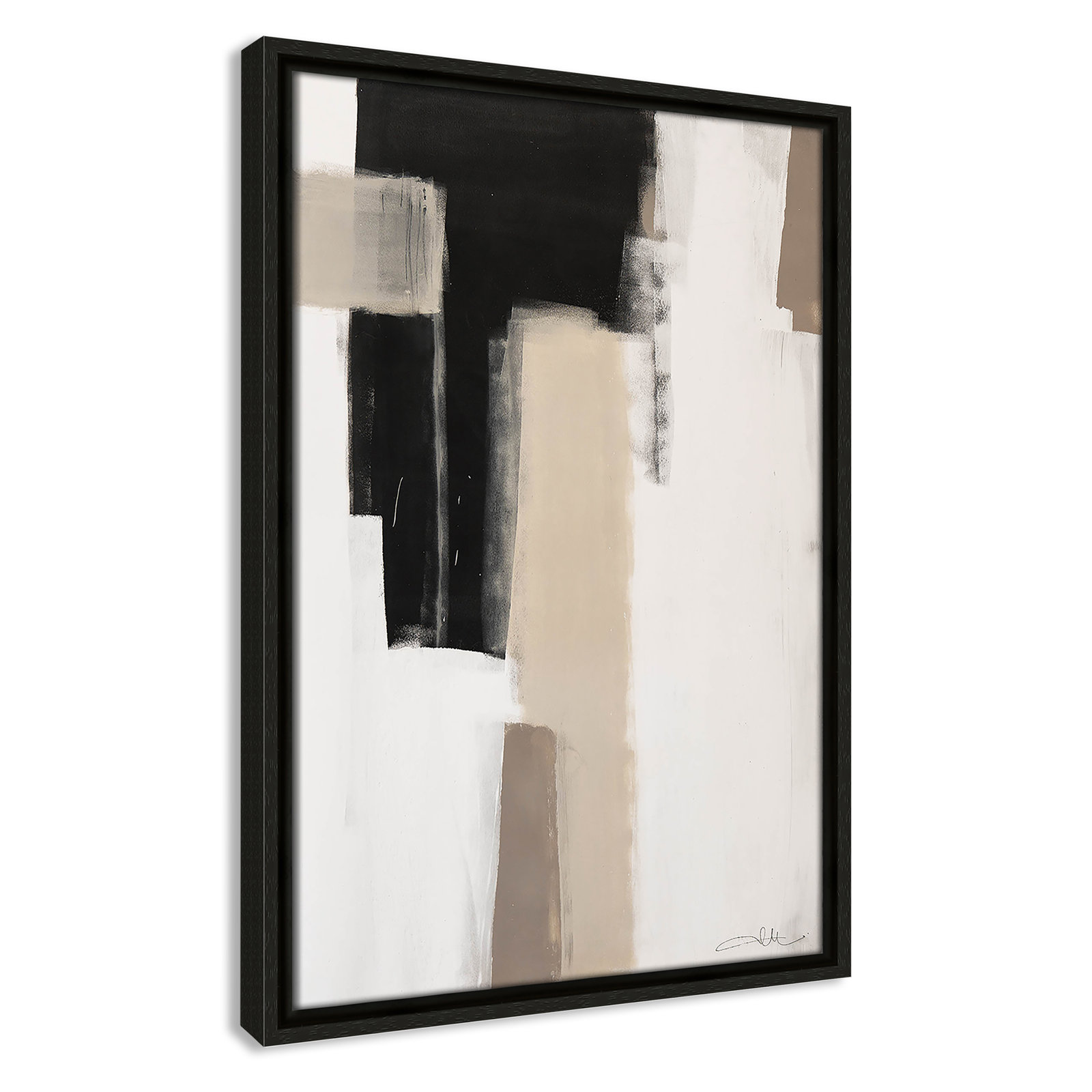 Giverny Earth Scapes I Print, No Mat, 19.5" H x 13.5" W x 2" D, Espresso Floater Framed