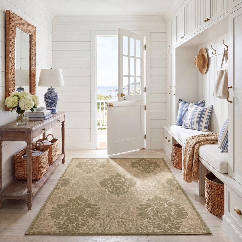 Herefordshire Performance Floral Rug, Rectangle 5'3" x 7'7"