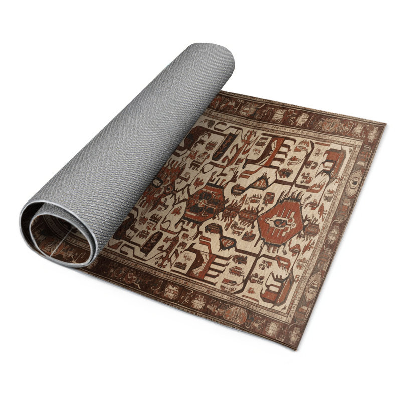 Tapis d'intérieur et d'extérieur brun Persian, Rectangulaire 2 pi x 3 pi