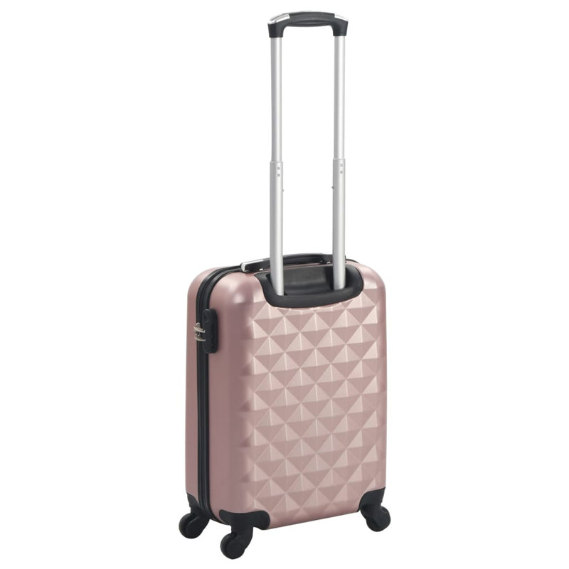 Vidaxl Hardcase Trolley Rose Gold ABS