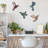 4 Pcs Metal Hummingbird Wall Art