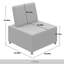 Ensemble de chaises modulaires rembourrées en velours 3 pièces-763837484
