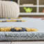 Storrie Hand Tufted Wool/Cotton in Light Blue/Yellow Area Rug-196463301
