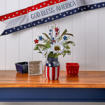 6.5" Ceramic American Spirit Canning Jar