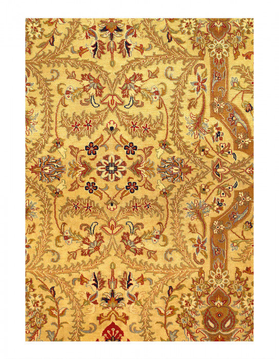 Fine Hand Knotted Persian Tabriz design 6' X 8'11''