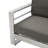 Outdoor Khaki Aluminum - Water- Cushion 600 Lbs Load Framed Patio Seat 56.97in Width 6.00in