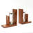 Decorative Wooden Bookend with Hourglass | Tabletop Object