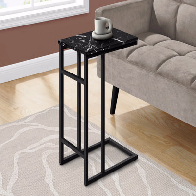 Accent Table, C-Shaped, End, Side,Contemporary, Modern