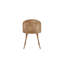 Chaise en osier brun