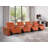 7-Piece 4-Power Reclining Italian Leather Sofa With Power Headrest-100737886