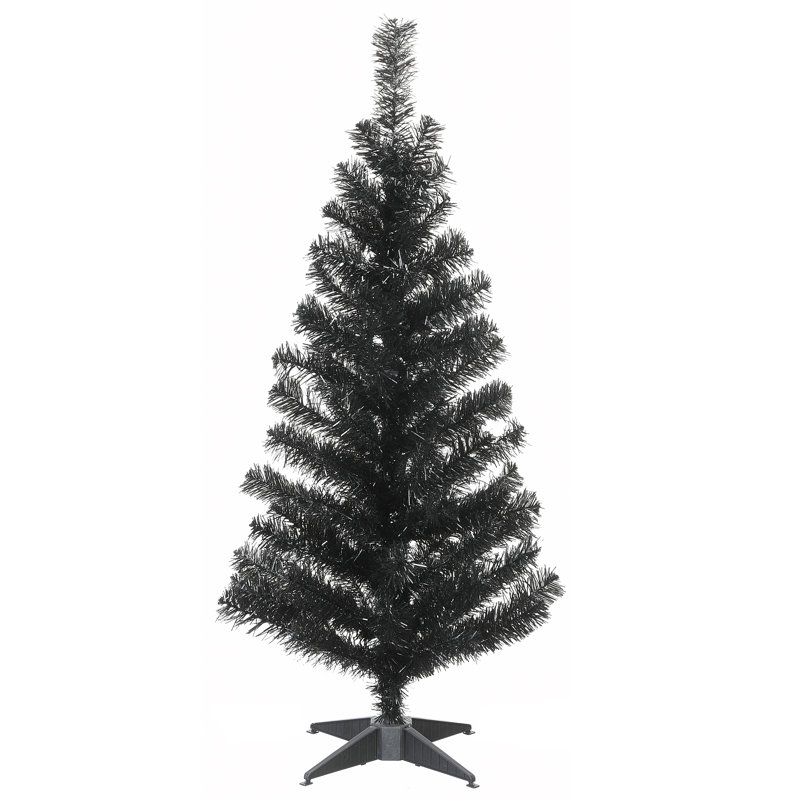 The Holiday Aisle® Black Tinsel Tree, 3