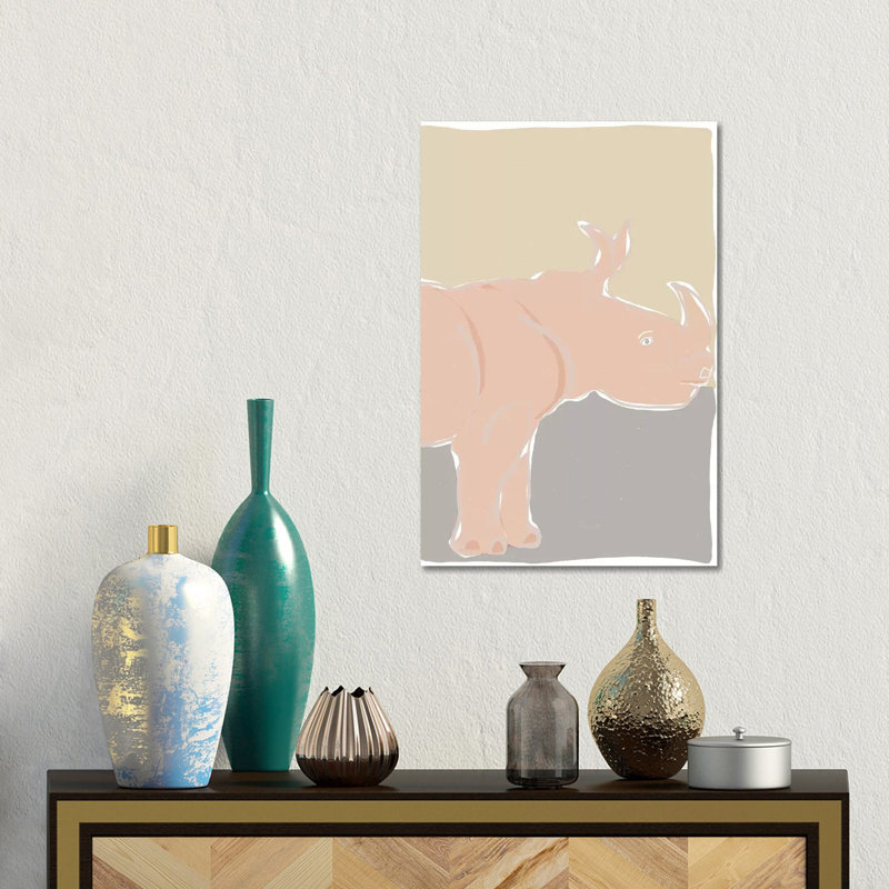 Pastel Zoo I by Rob Delamater - Wrapped Canvas Gallery-Wrapped Canvas Giclée, 45.72 cm H x 30.48 cm W