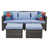 Coussin bleu est en rupture de stock sélectionné