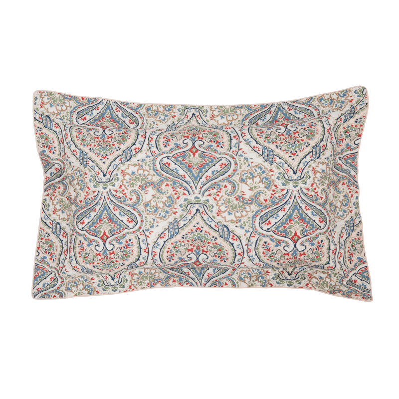 Paisley Cotton Duvet Cover Set, Super King Duvet Cover + 2 Pillowcases