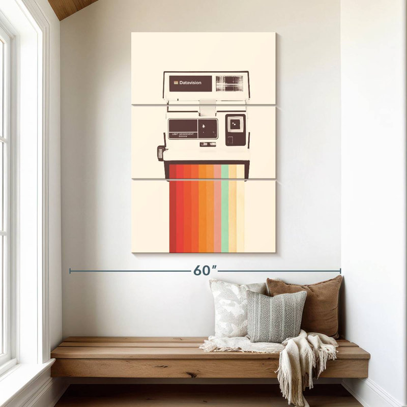 Senne Instant Camera Rainbow, 50" H x 32" W