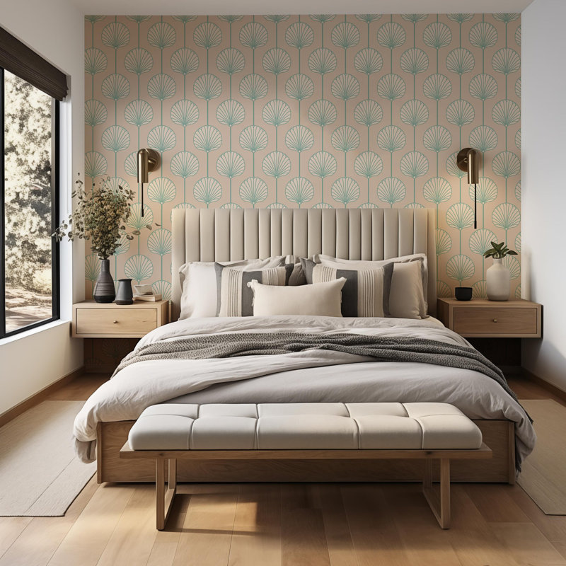 Deco Lily Large - Wallpaper, Self-adhesive, Pink