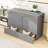 Queen Space-Saving Murphy Bed Cabinet with Drawer