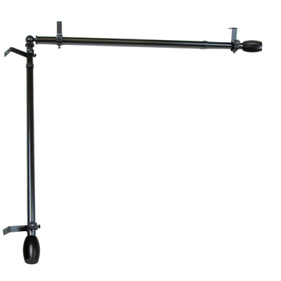 Maymie Stainless Steel Adjustable Single Curtain Rod