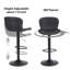 Swivel Upholstered Adjustable Height Counter Stool with Metal Frame-1919251598-1919251597
