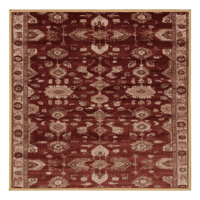 Tapis brun lavable à la machine