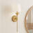 Margo 1-Light Dimmable Wrought Iron Wallchiere with Silk Shade -84159246