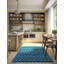Tapis géométrique bleu foncé World Menagerie-186432054