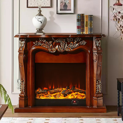Foyer électrique 47,24 "blanc sans chauffage