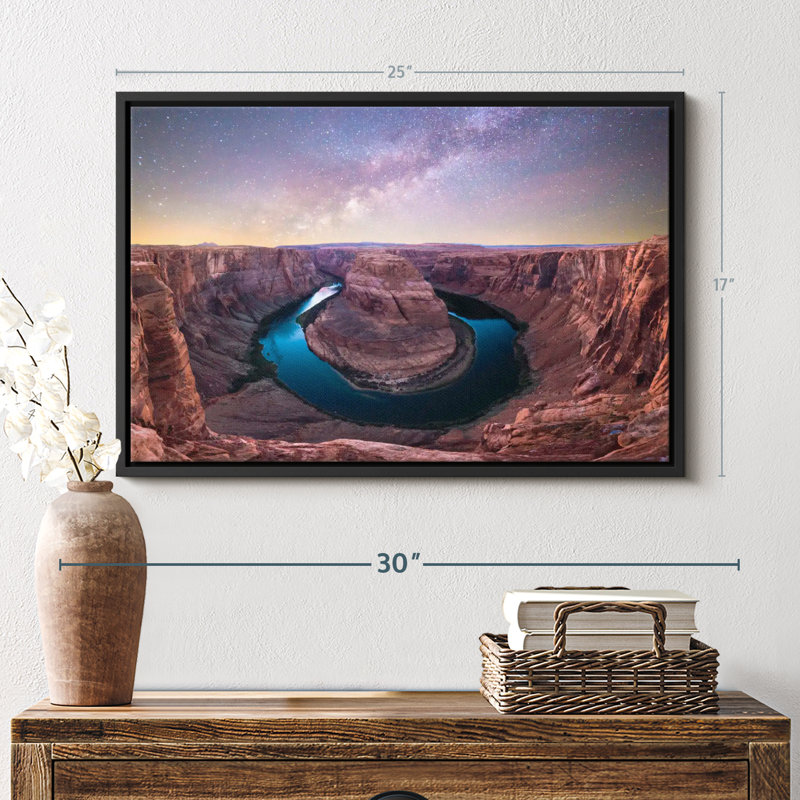 Impression sur toile de ciel étoilé Horseshoe Bend, H 17 po x l 25 po