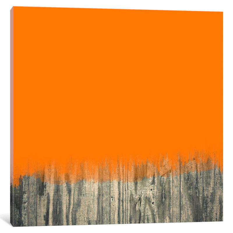Modern Art- Over The Wood Fence - Wrapped Canvas Print, 93.98 cm H x 93.98 cm W x 1.91 cm D