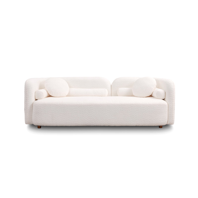 331111s, canapé de luxe moderne pour le salon, canapé rembourré blanc Boucle pour bureau à domicile, 10 places