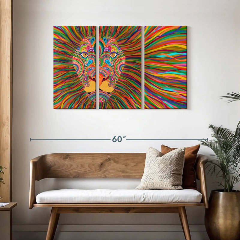 Brampt The King Lion, 28" H x 45" W