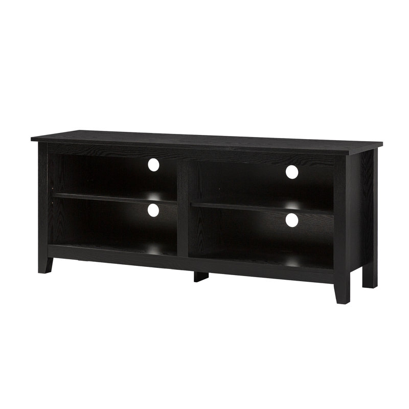 Sunbury Open Storage TV Stand, Black, 58"