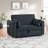 Luelle 57"W Corduroy Convertible Sleeper Loveseat With Cupholders, USB Ports, Magazine Pockets, Pillows, Tufting-1988895378-1997050930