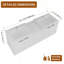Meuble-lavabo 60 po avec lavabo en résine, portes à fermeture en douceur et armoire à 1 côté, montage flottant, blanc brillant, contreplaqué - 24 po x 2 + 12 po