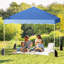300 X 300 Cm Pop Up Blue Canopy Tent Portable Foldable Outdoor Patio Shelter