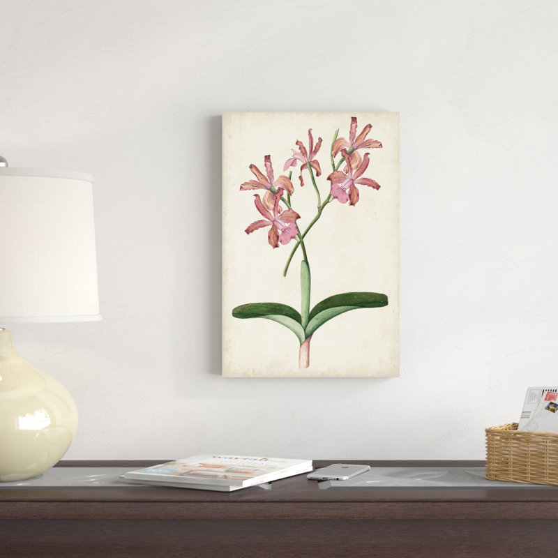 Paire d'orchidées I, H 18 po x l 12 po x P 1 po
