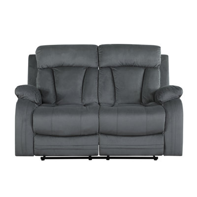 Causeuse inclinable en tissu de microfibre transitionnel
