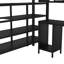 Poste de travail pour garde-robe lit double