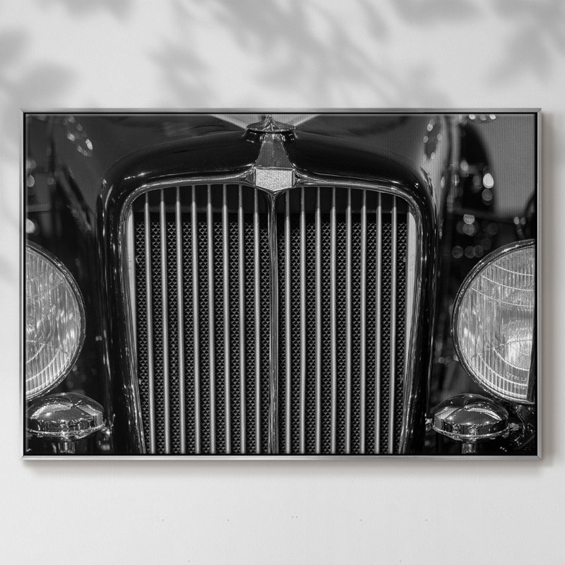 Toile tendue avec châssis de qualité supérieure Vroom II - prête à être accrochée, H 37 po x l 25 po x P 2 po