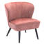 Fauteuil de chambre en velours de 24 po Simona-1522493740