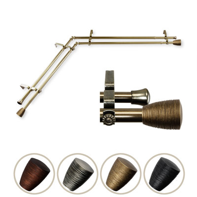 Steel Adjustable Double Curtain Rod