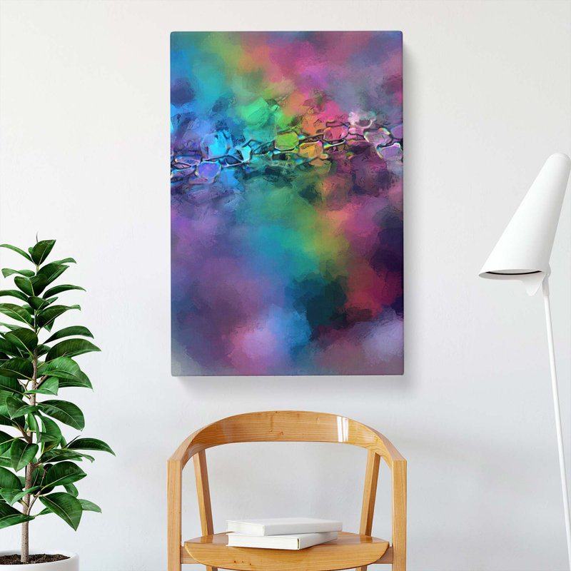 Colours of the Rainbow in Abstract - Wrapped Canvas, 50cm H x 35cm W x 3cm D