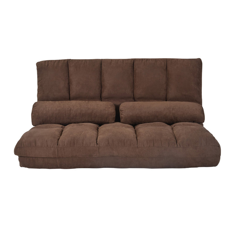 Loon Peak Jannemieke Floor Game Chair, Brown Fabric